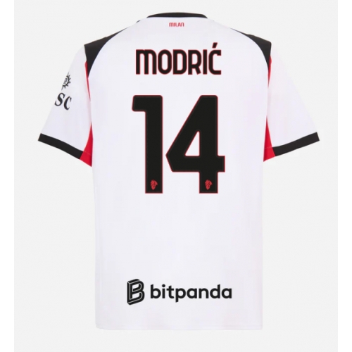 Billige Fotballdrakt AC Milan Luka Modric #14 Replika Bortedrakt 2025-26 Kortermet Billige Fotballdrakt AC Milan Luka Modric #14 Replika Bortedrakt 2025-26 Kortermet